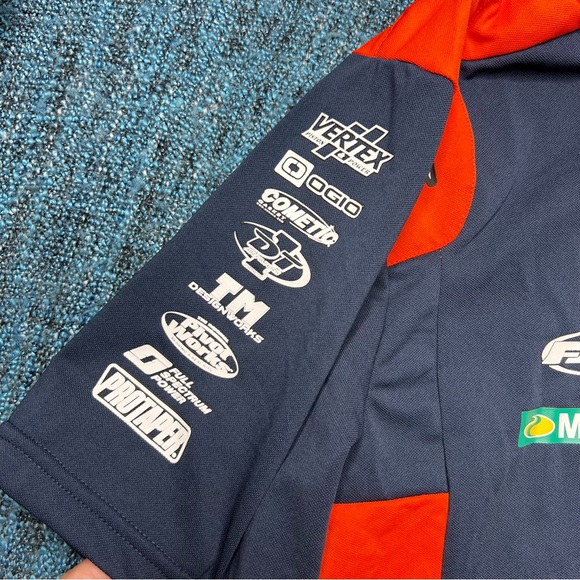 KTM Red Bull Amateur Racing Polo Racing Team in Blue Orange - Picture 4 of 6